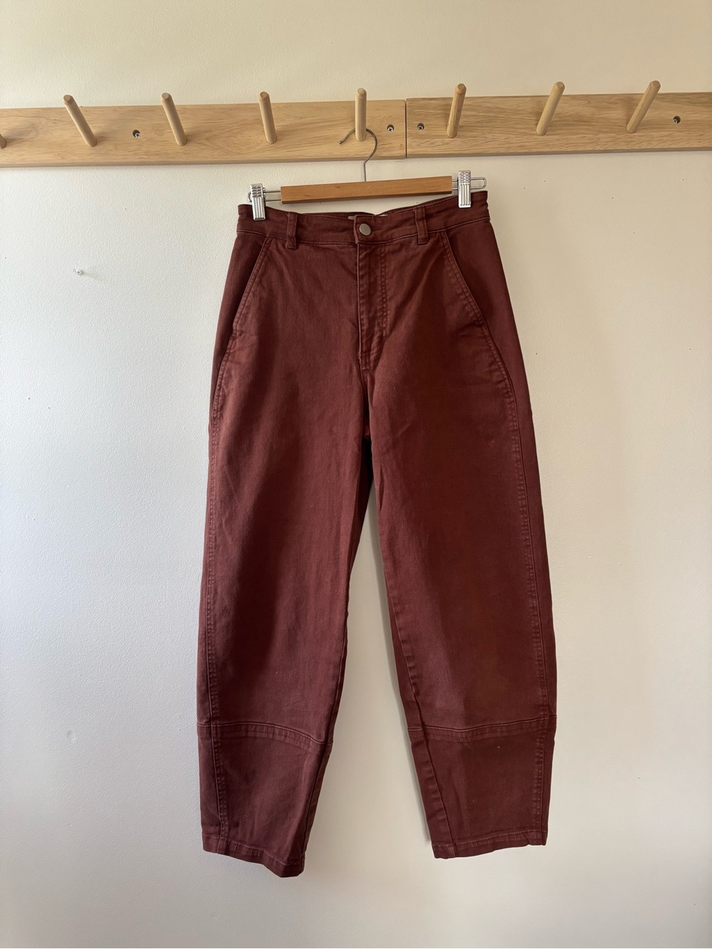 Everlane Barrel Pants in Rosewood